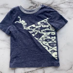 Old Navy Boys Scuba Tee-Glow in the dark